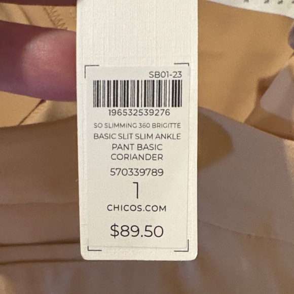 NWT Chico's 1 Brigitte 360 So Slimming Ankle Pants - Picture 5 of 6